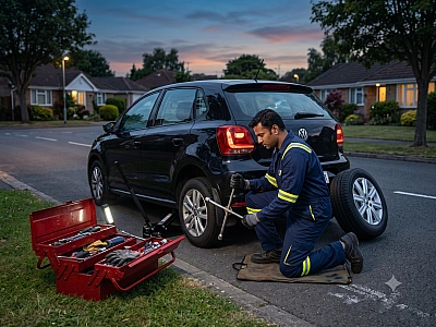 Car Flat Tyre Repair